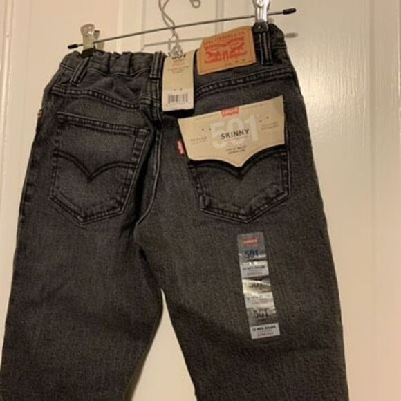 Levi’s 501 Button Fly Skinny Stretch Size 12 Reg 26x26 Adjustable Waist Jeans - Picture 2 of 8